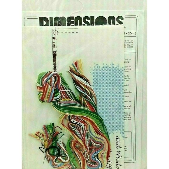 Cross Stitch Kit Dimensions God Grant Me Serenity Stamped 1991 NISP Vintage 16X8 - Picture 3 of 6